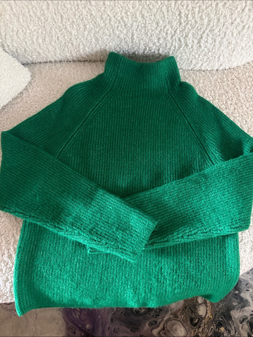 ANTONIO MELANI Emerald Green Turtleneck Sweater